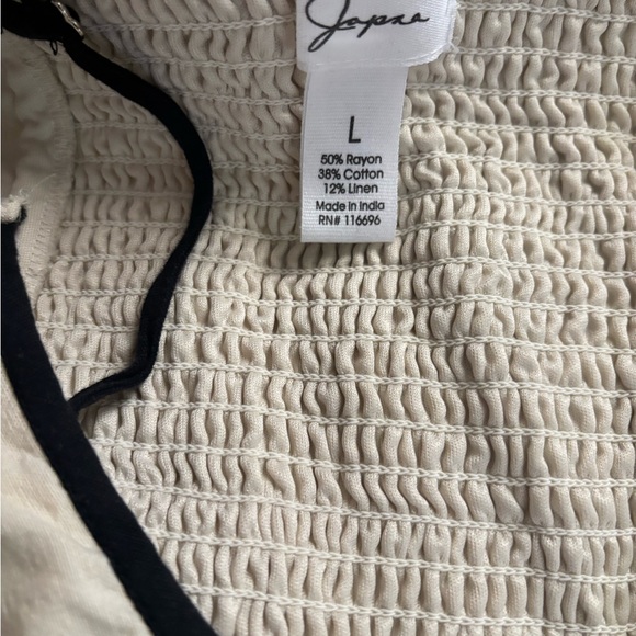 Japna Cream Midi Dress with Black Straps - Picture 3 of 3